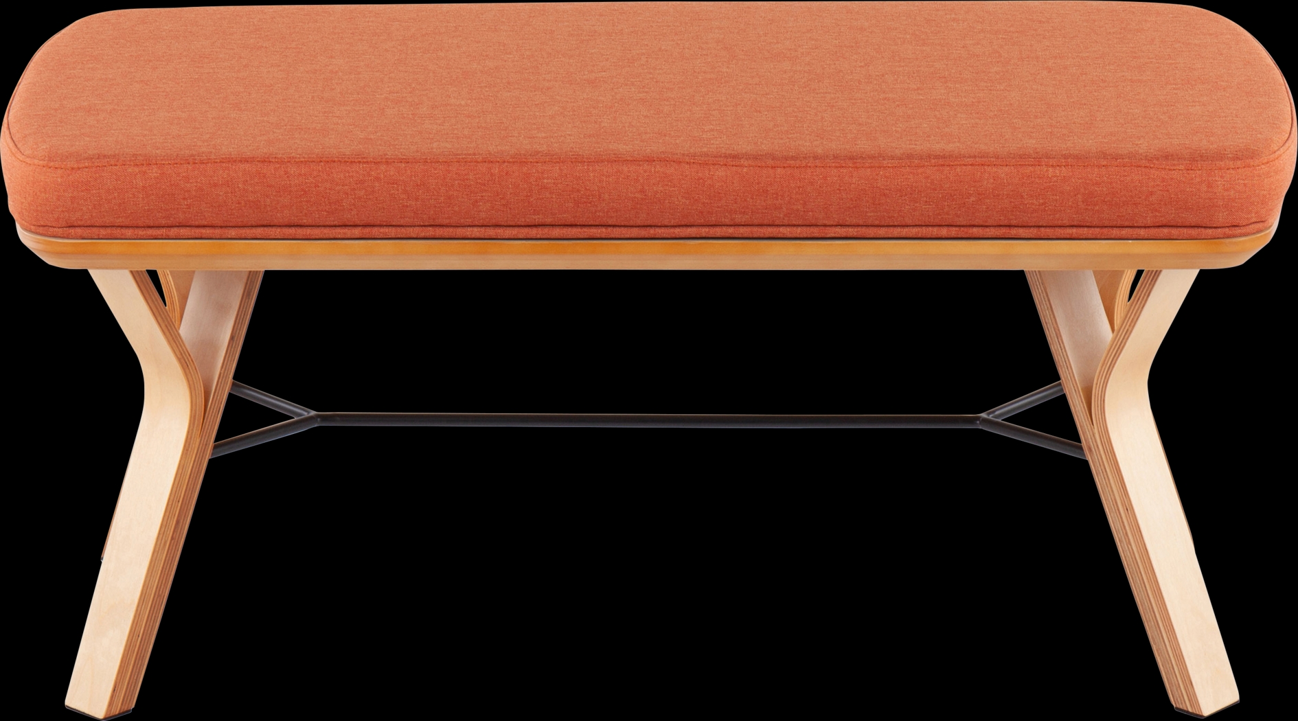 Rushworth I Orange Accent Bench - Thumbnail - Image 4