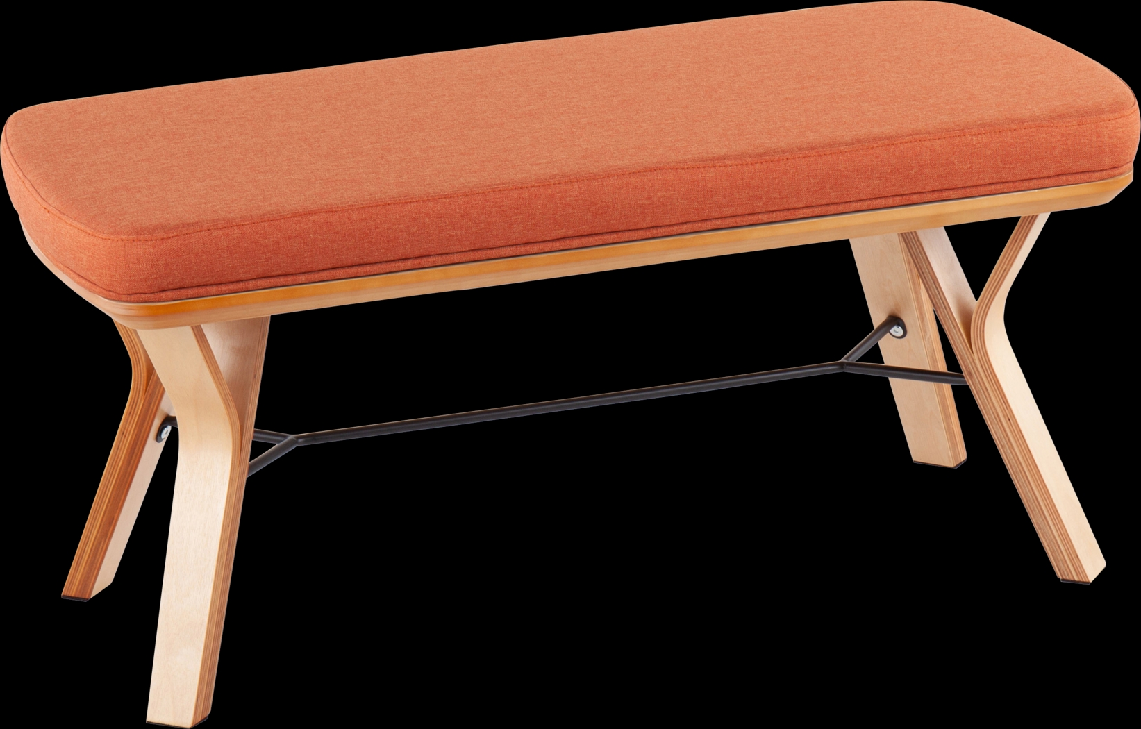 Rushworth I Orange Accent Bench - Thumbnail - Image 1
