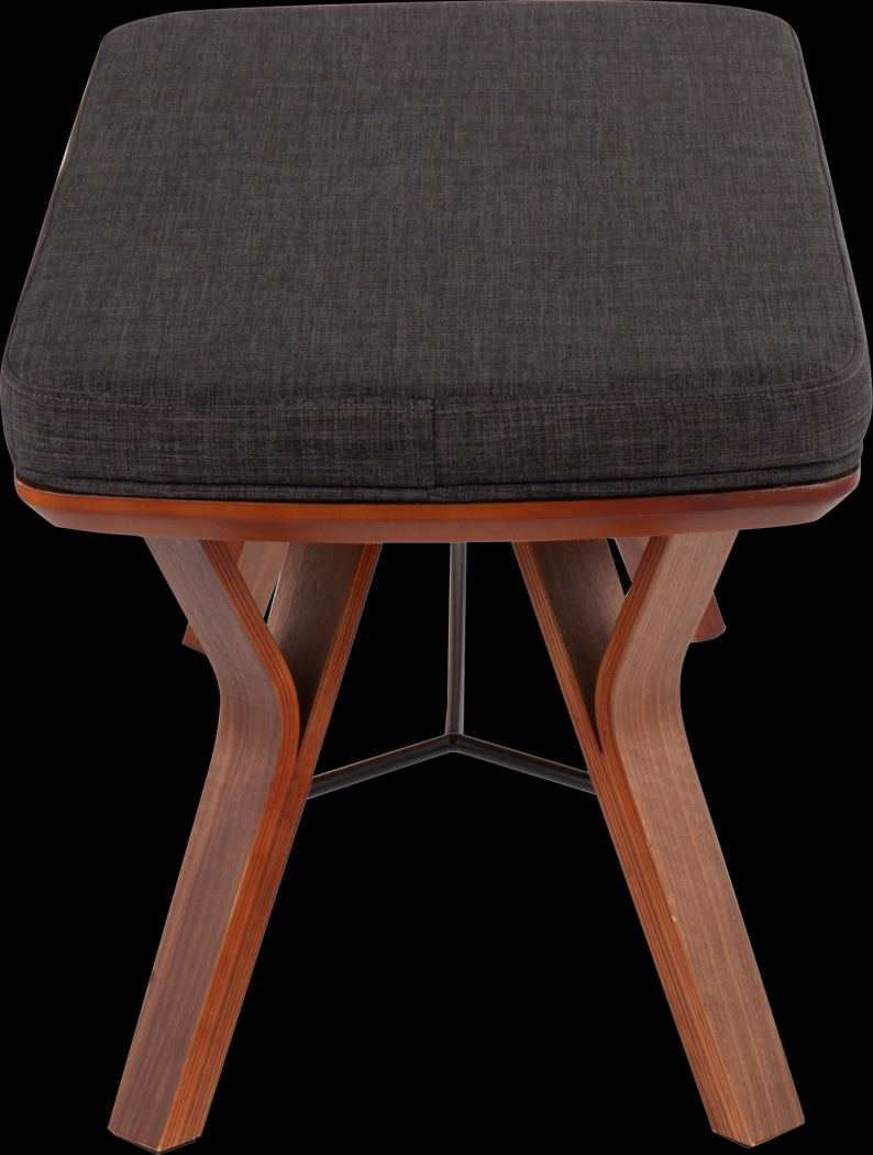 Rushworth II Charcoal Accent Bench - Thumbnail - Image 2