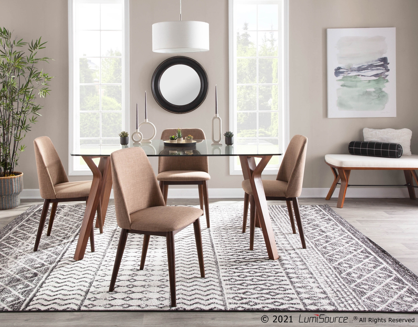 Rushworth II Cream Accent Bench - Thumbnail - Image 7