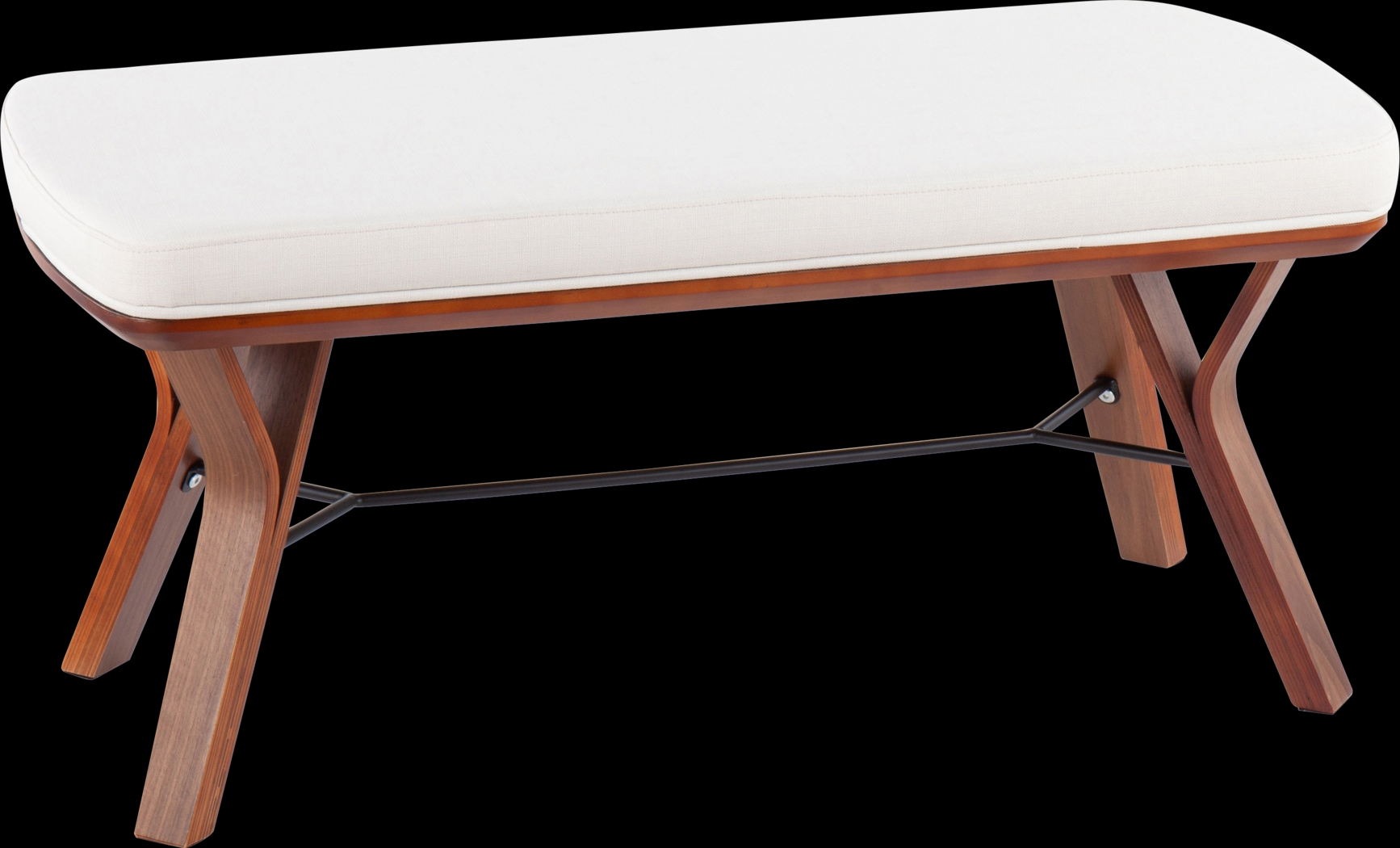 Rushworth II Cream Accent Bench - Thumbnail - Image 1