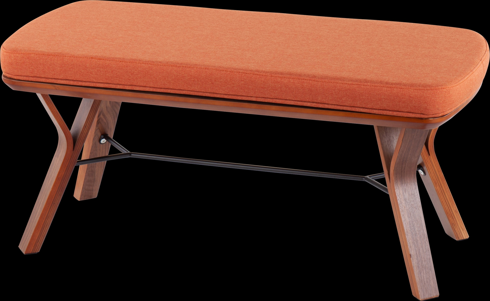 Rushworth II Orange Accent Bench - Thumbnail - Image 3