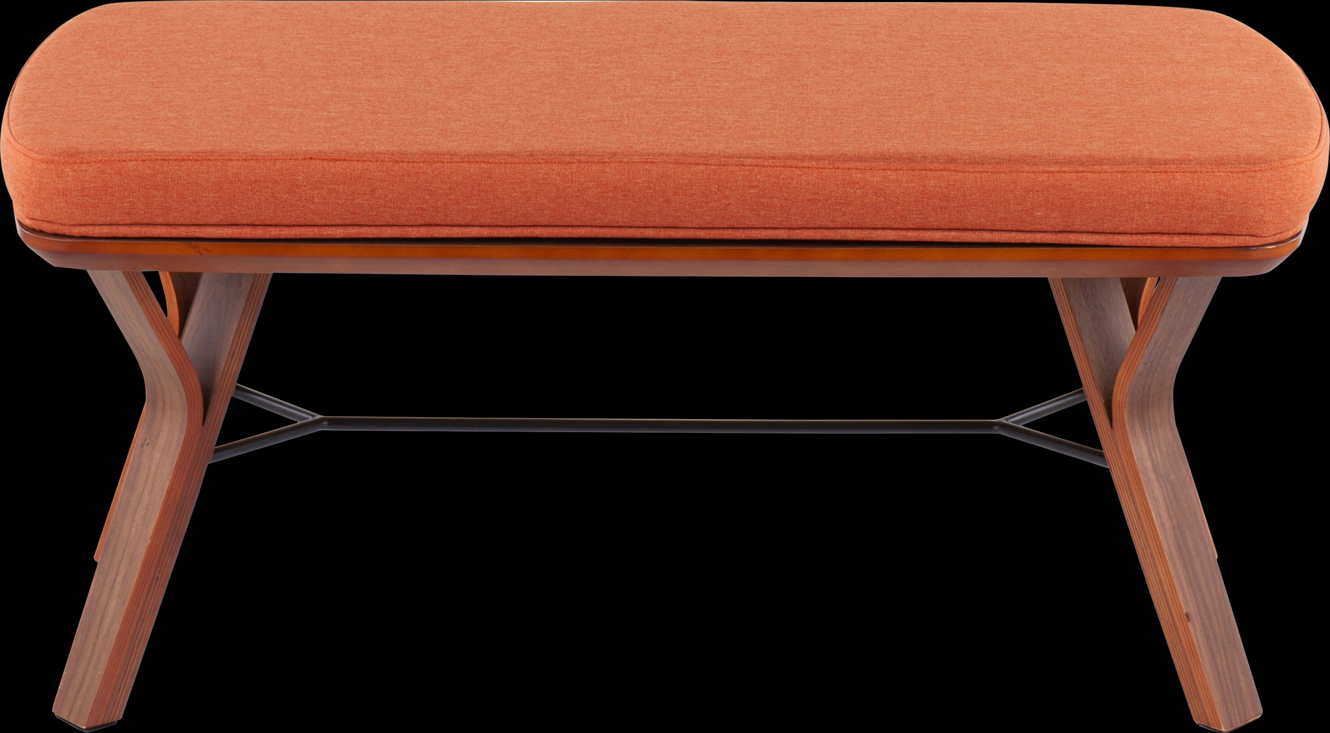 Rushworth II Orange Accent Bench - Thumbnail - Image 4