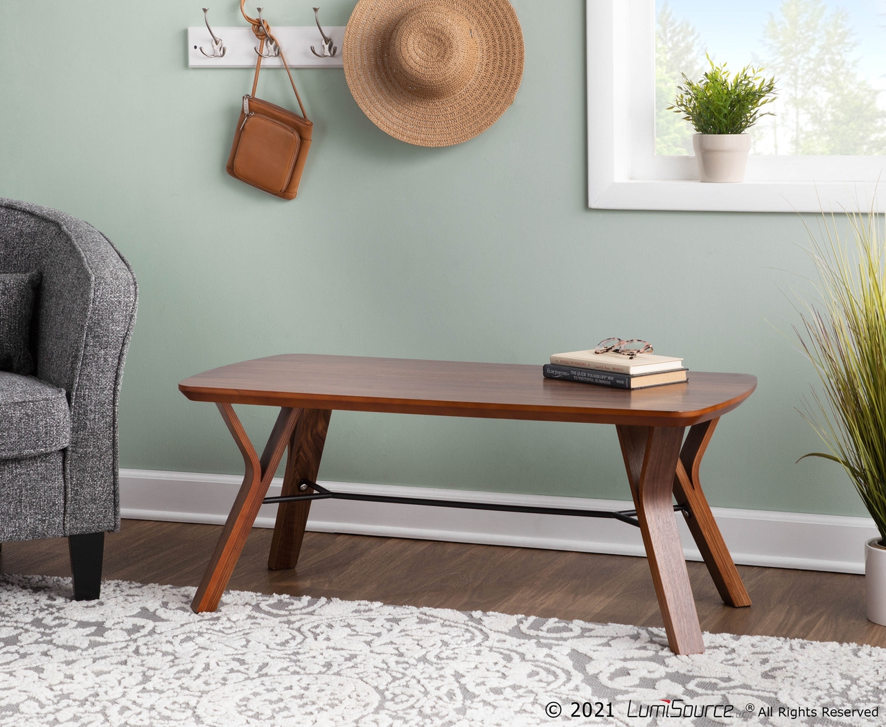 Rushworth II Walnut Accent Bench - Thumbnail - Image 7