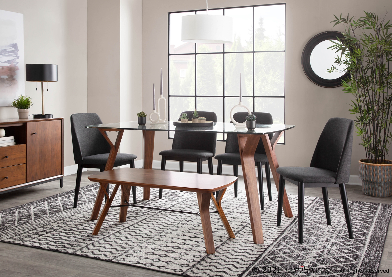 Rushworth II Walnut Accent Bench - Thumbnail - Image 8