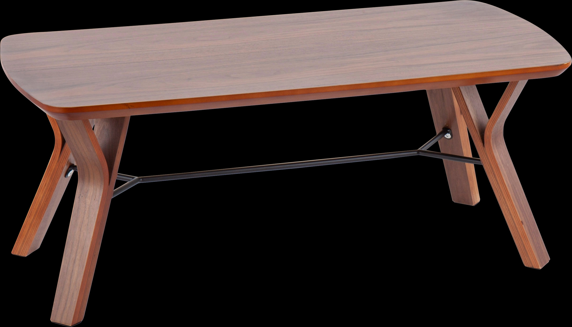 Rushworth II Walnut Accent Bench - Thumbnail - Image 1