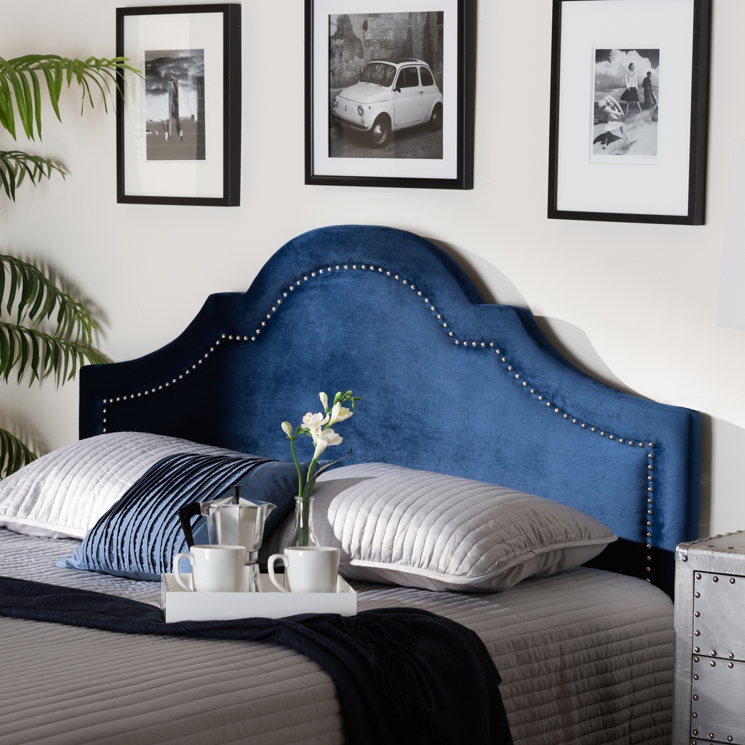Rusling Navy Queen Headboard - Thumbnail - Image 2