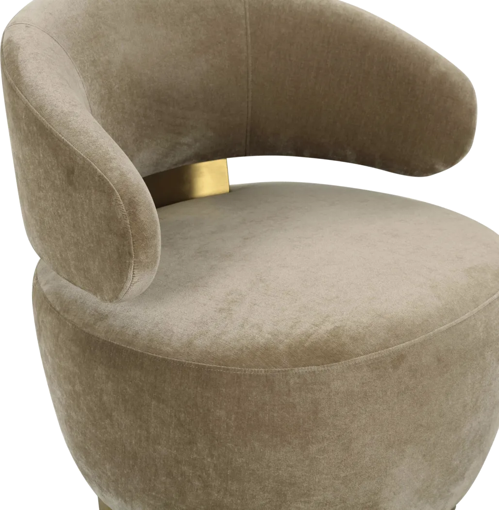 Russe Beige Swivel Chair - Thumbnail - Image 4