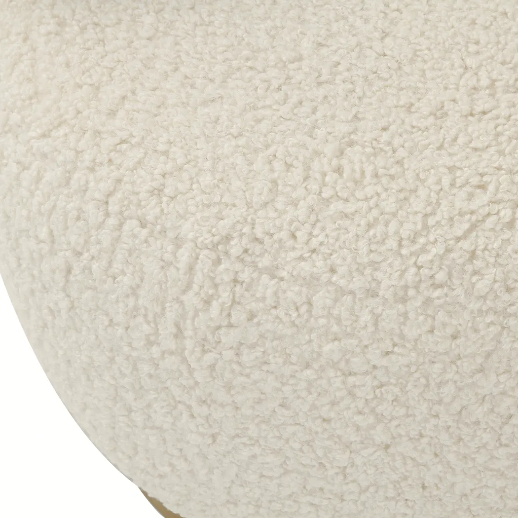 Russe White Swivel Chair - Thumbnail - Image 3