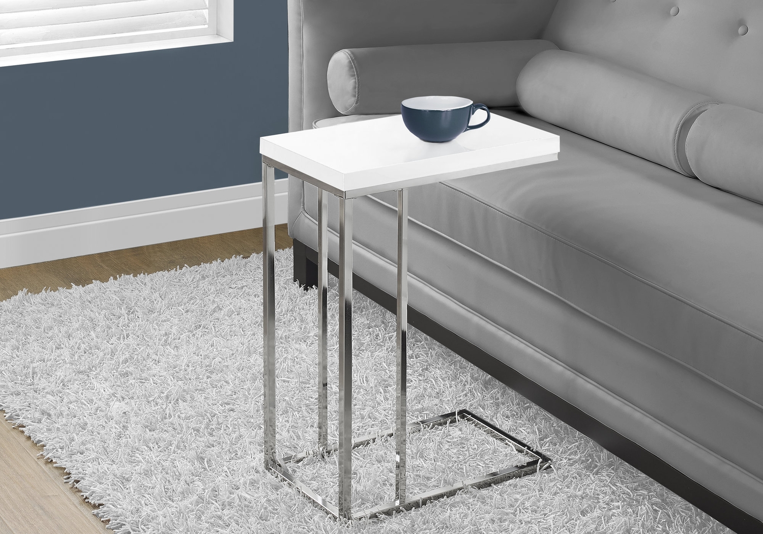 Russleo White Accent Table - Thumbnail - Image 2
