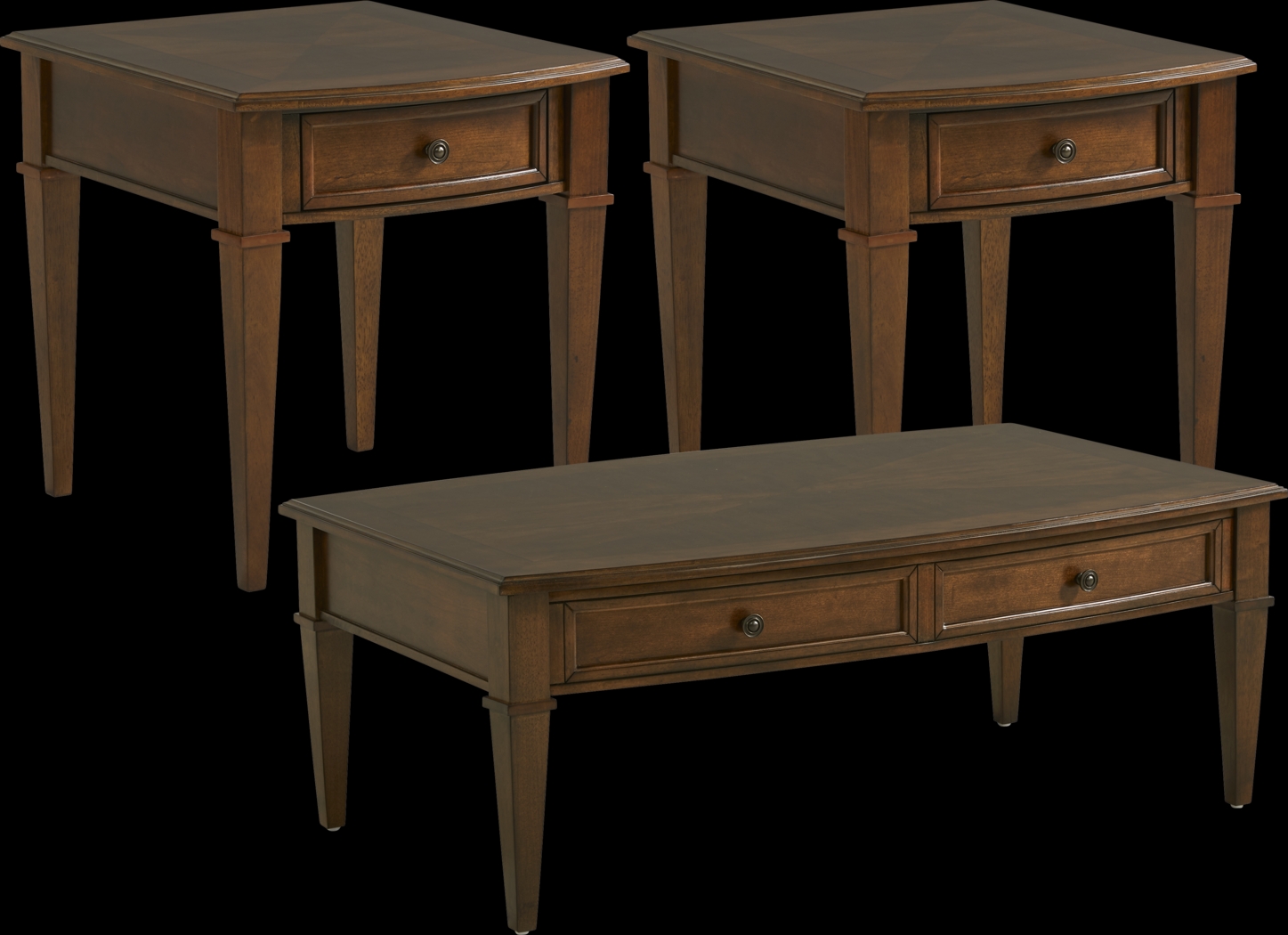 Russo Lane Brown 3 Pc Occasional Table Set - Thumbnail - Image 1