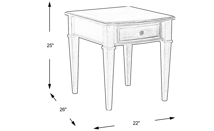 Dimension Image. Please refer to the Dimension Tab on this page for dimension details.
