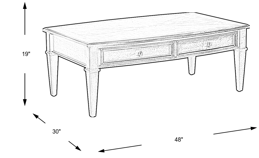 Dimension Image. Please refer to the Dimension Tab on this page for dimension details.