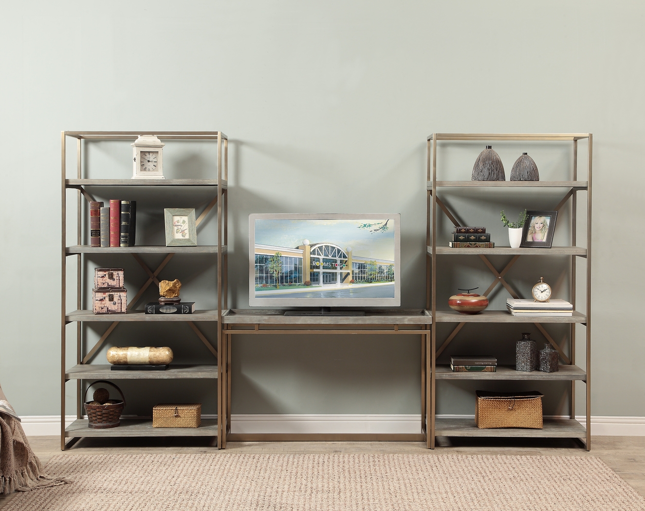 Rustic Goldie Brown Bookcase - Thumbnail - Image 4