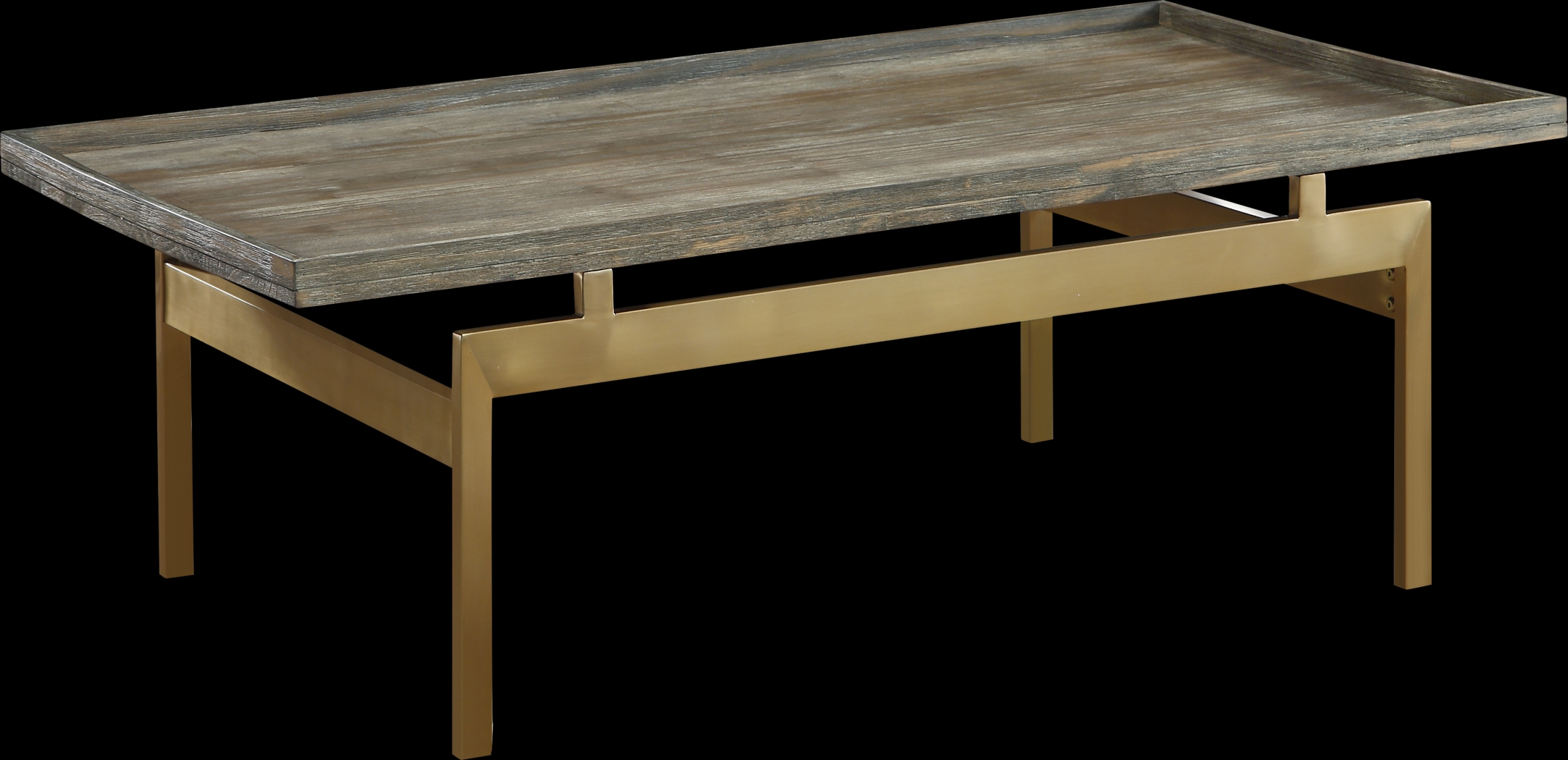 Rustic Goldie Brown Cocktail Table - Thumbnail - Image 1