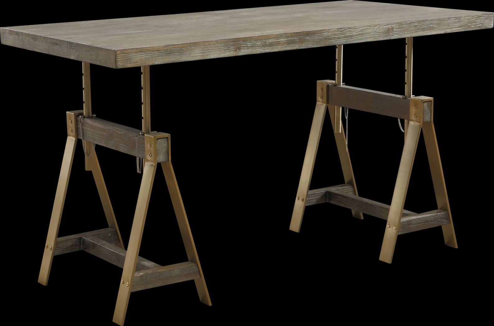 Rustic Goldie Brown Desk - Thumbnail - Image 1