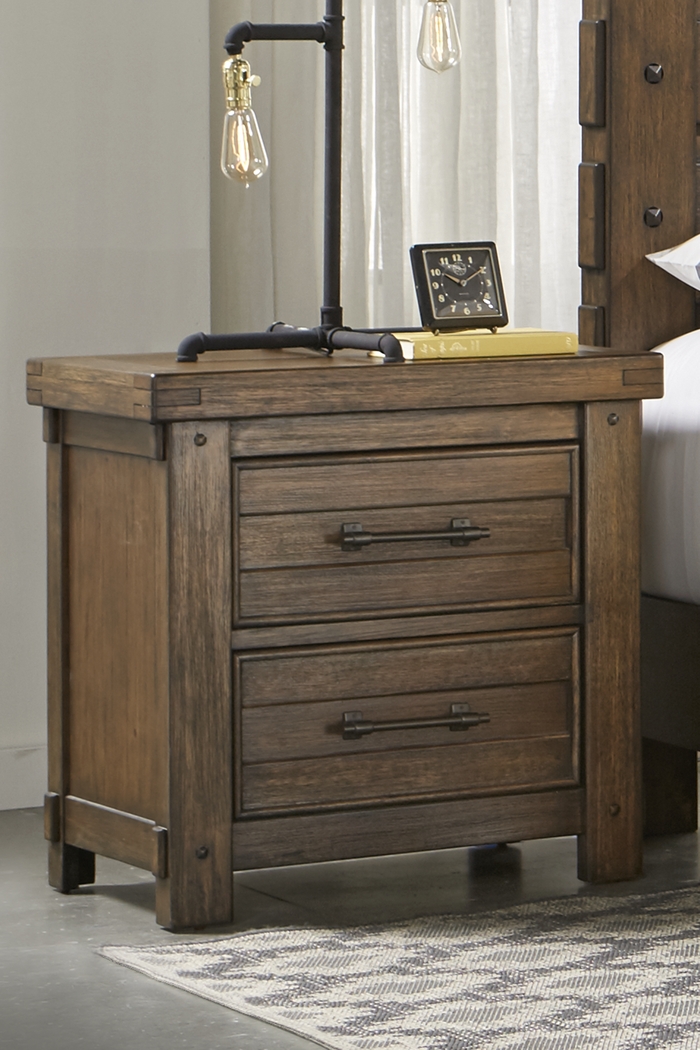 Rustic Haven Tobacco Nightstand - Thumbnail - Image 2