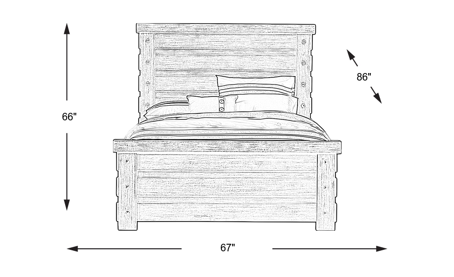Dimension Image. Please refer to the Dimension Tab on this page for dimension details.