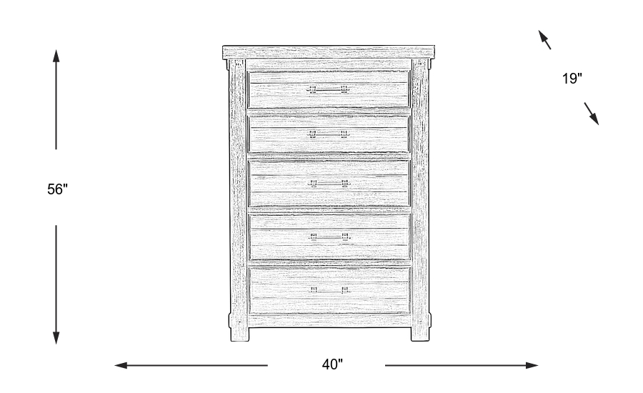 Dimension Image. Please refer to the Dimension Tab on this page for dimension details.