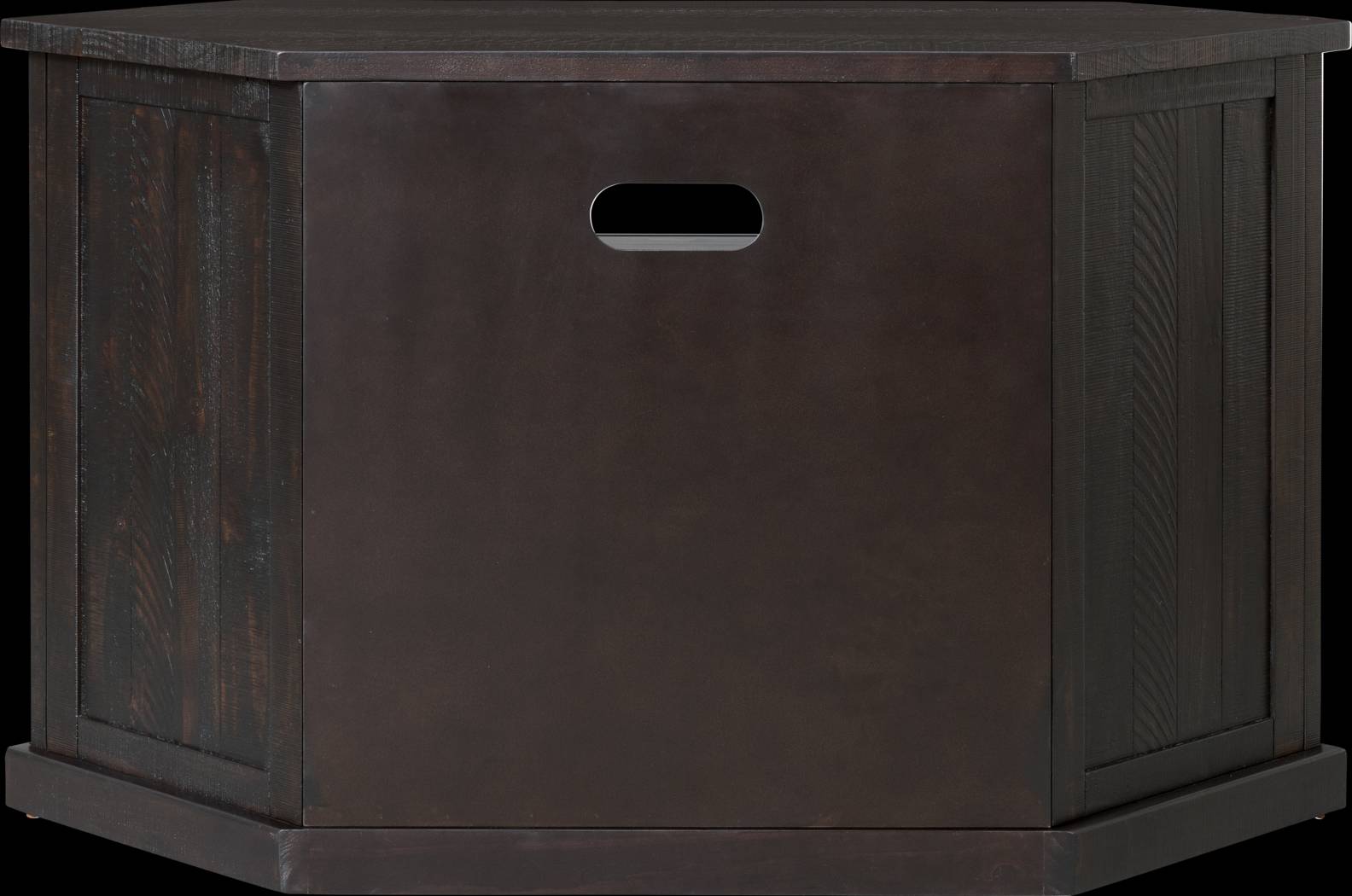 Rustic Path Espresso 49.5 in. Corner Console - Thumbnail - Image 4