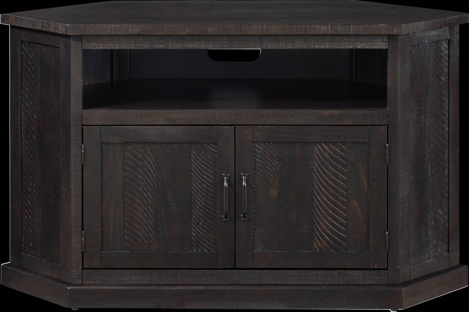 Rustic Path Espresso 49.5 in. Corner Console - Thumbnail - Image 8