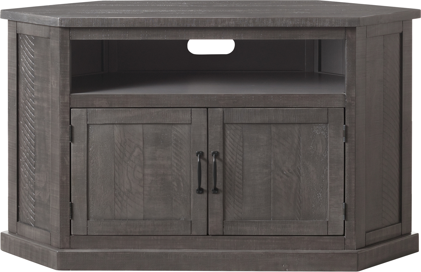 Rustic Path Gray 49.5 in. Corner Console - Thumbnail - Image 3