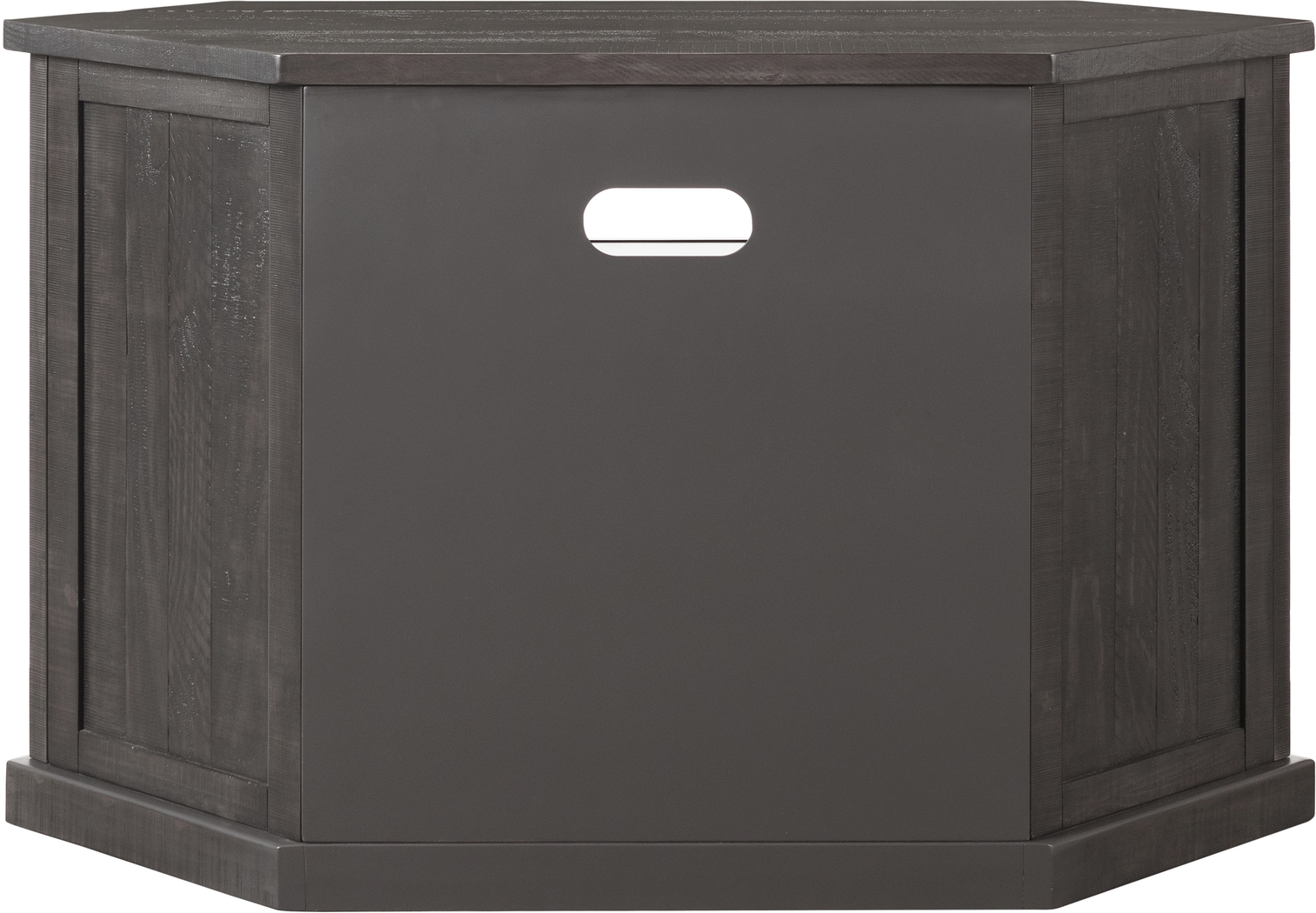Rustic Path Gray 49.5 in. Corner Console - Thumbnail - Image 6