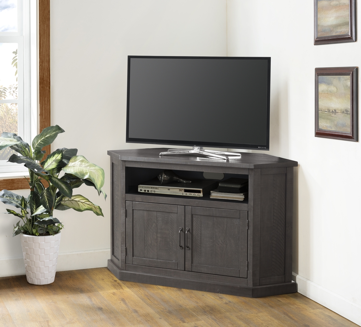 Rustic Path Gray 49.5 in. Corner Console - Thumbnail - Image 9