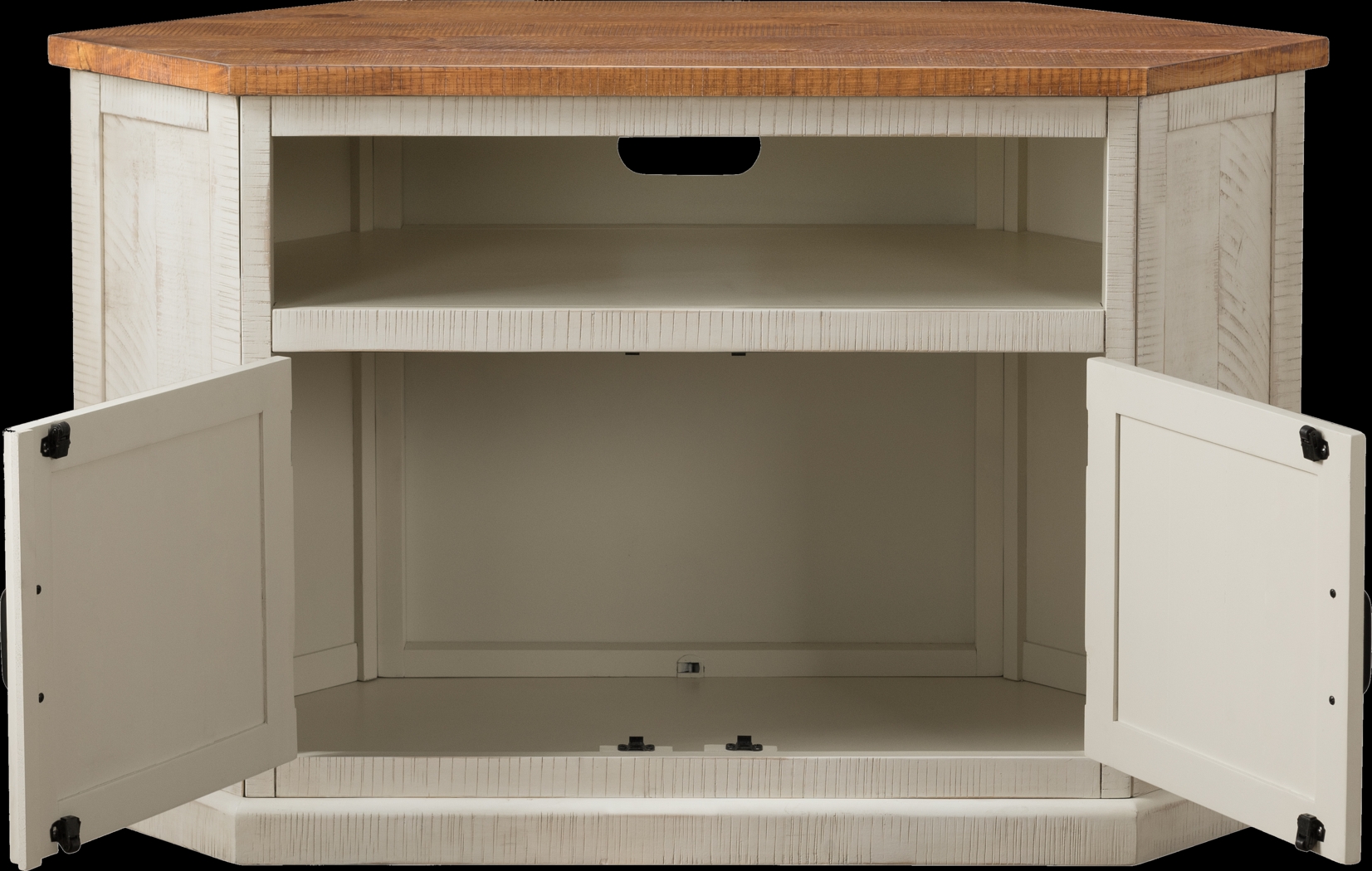 Rustic Path Tobacco 49.5 in. Corner Console - Thumbnail - Image 7