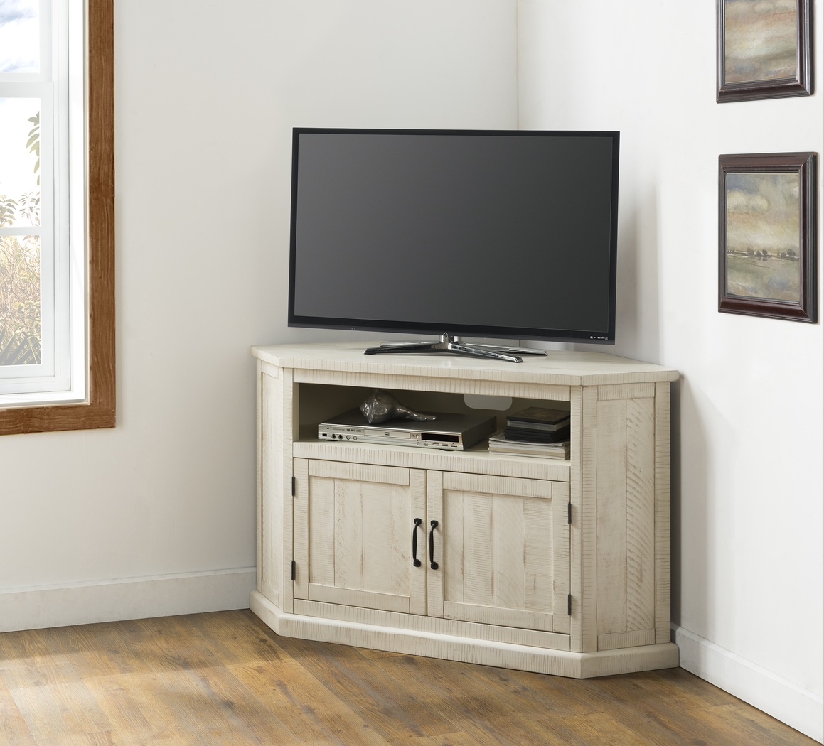 Rustic Path White 49.5 in. Corner Console - Thumbnail - Image 4