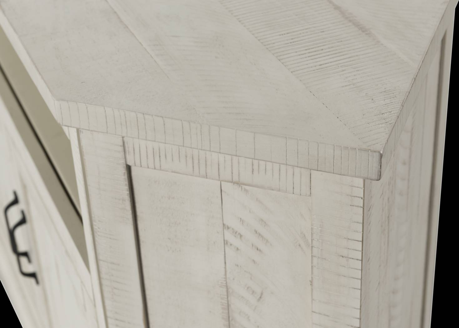 Rustic Path White 49.5 in. Corner Console - Thumbnail - Image 3