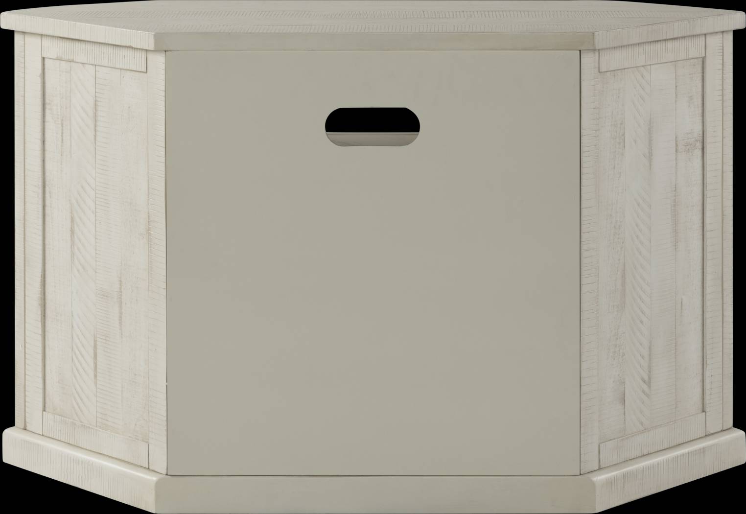 Rustic Path White 49.5 in. Corner Console - Thumbnail - Image 6