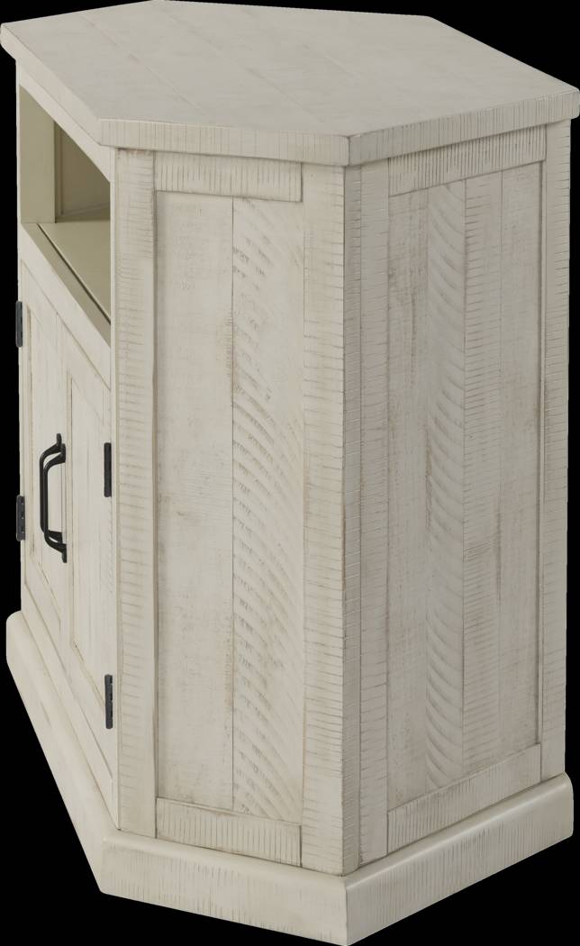 Rustic Path White 49.5 in. Corner Console - Thumbnail - Image 7