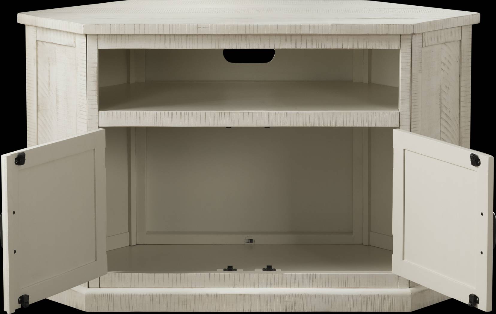 Rustic Path White 49.5 in. Corner Console - Thumbnail - Image 8