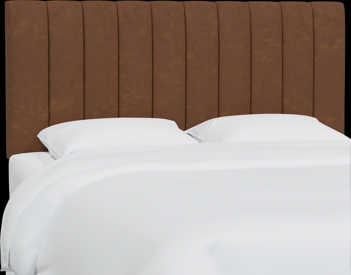 Rustic Saddle I Brown King Upholstered Headboard - Thumbnail - Image 1