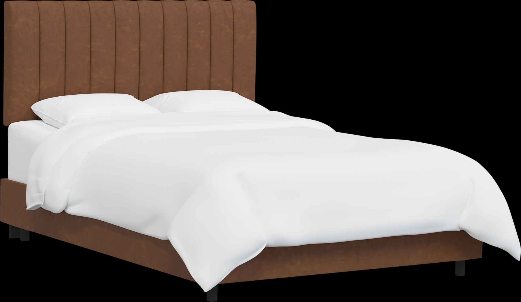 Rustic Saddle I Brown Queen Upholstered Bed - Thumbnail - Image 1