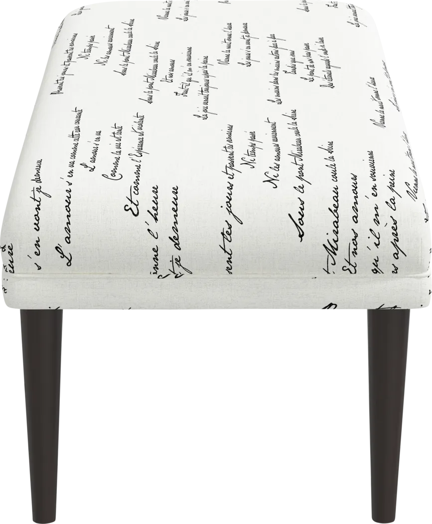 Rustic Saddle I Cream Bench - Thumbnail - Image 3