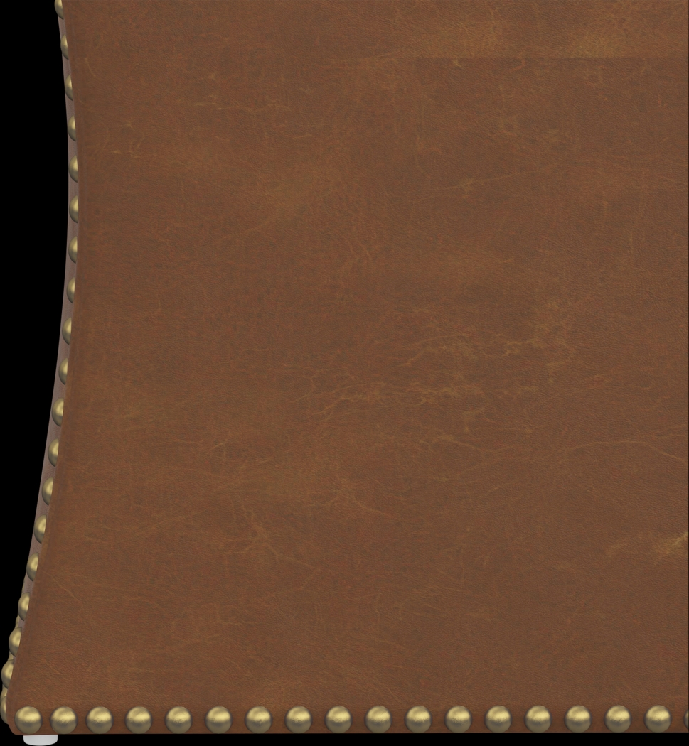 Rustic Saddle II Brown Storage Ottoman - Thumbnail - Image 3