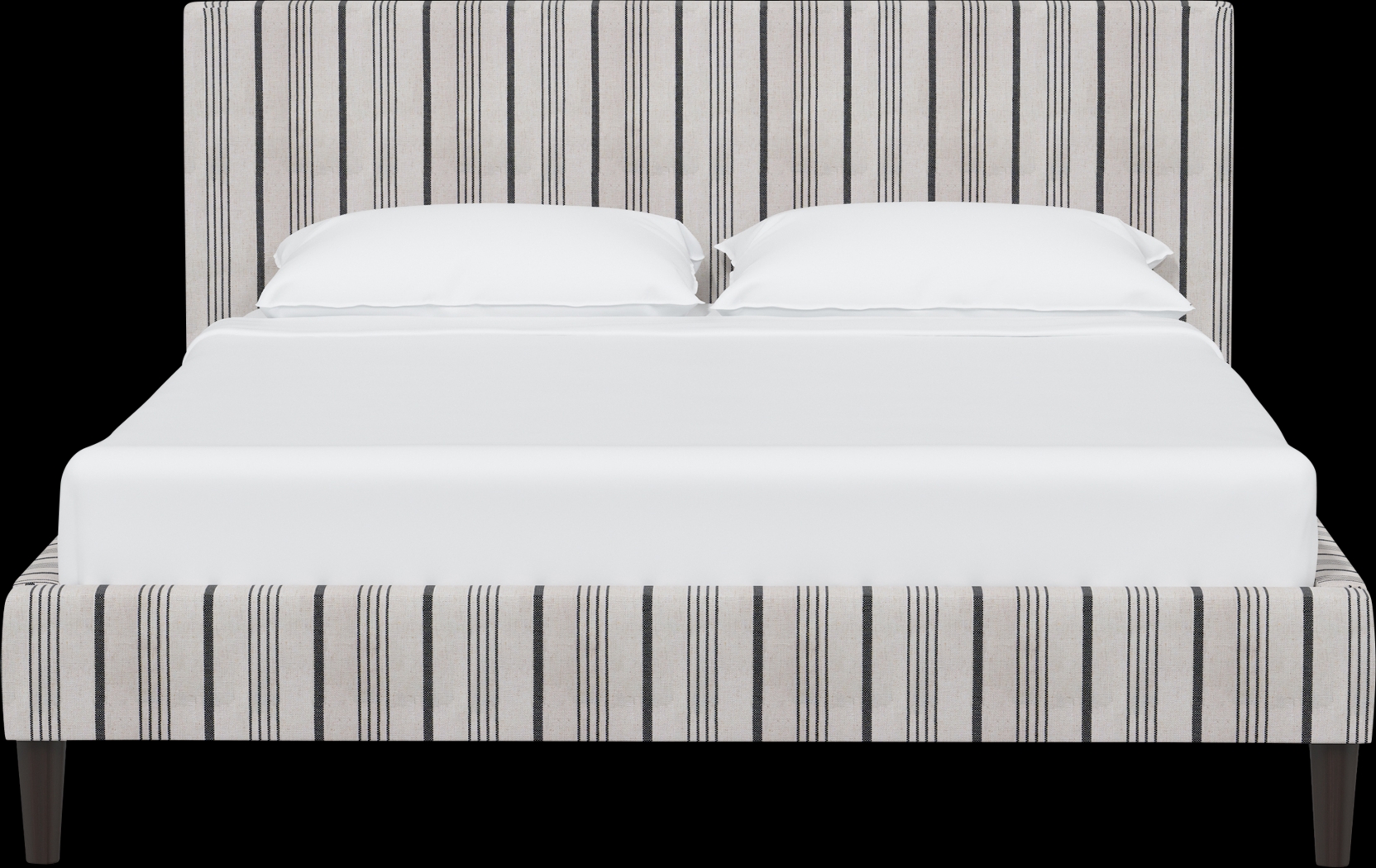 Rustic Saddle II Gray King Upholstered Bed - Thumbnail - Image 2