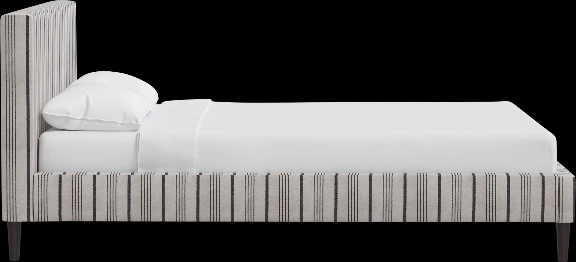 Rustic Saddle II Gray King Upholstered Bed - Thumbnail - Image 3