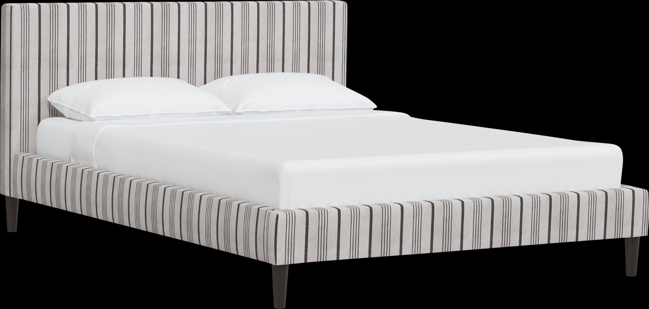 Rustic Saddle II Gray Queen Upholstered Bed - Thumbnail - Image 1