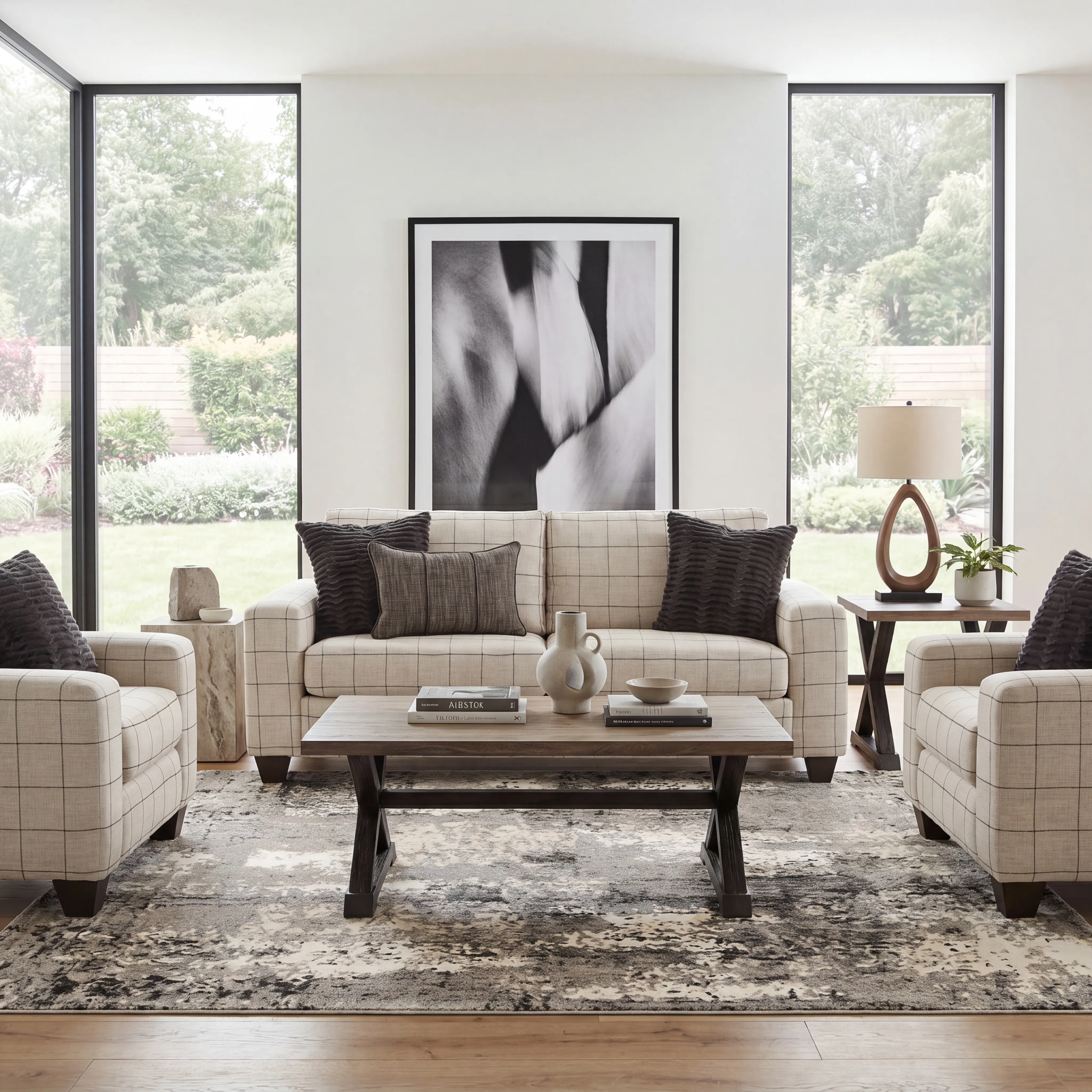 Rutherford Beige 7 Pc Living Room with Sleeper Sofa - Thumbnail - Image 11