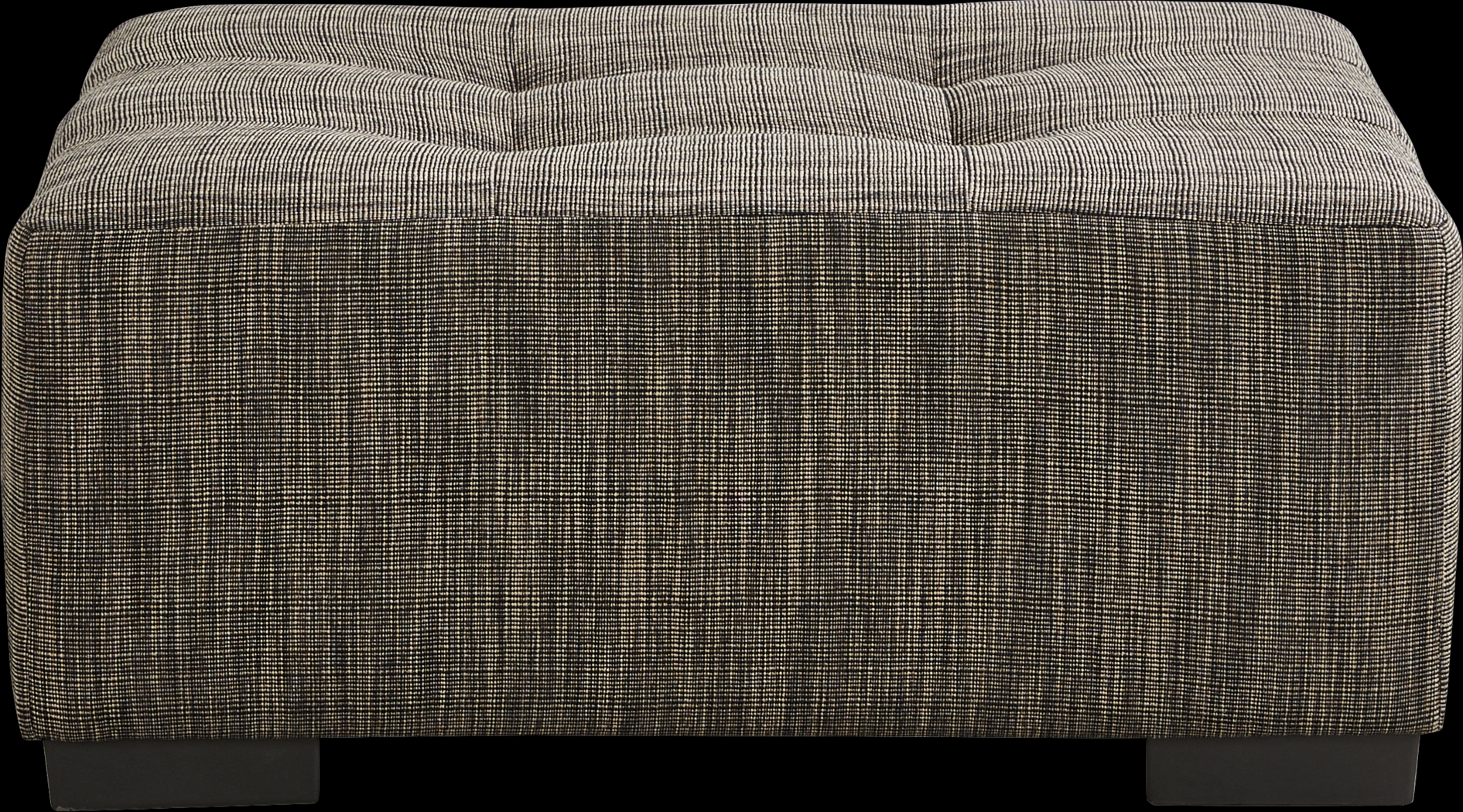 Rutherford Black Cocktail Ottoman - Thumbnail - Image 2