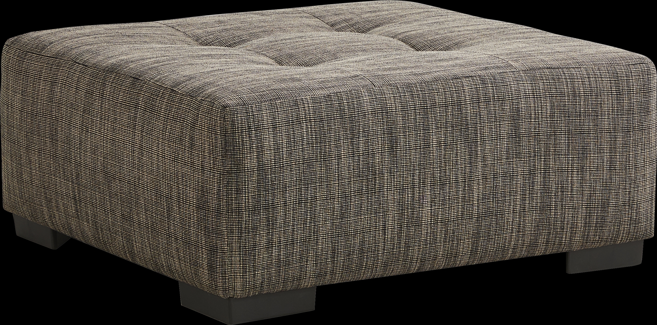 Rutherford Black Cocktail Ottoman - Thumbnail - Image 1