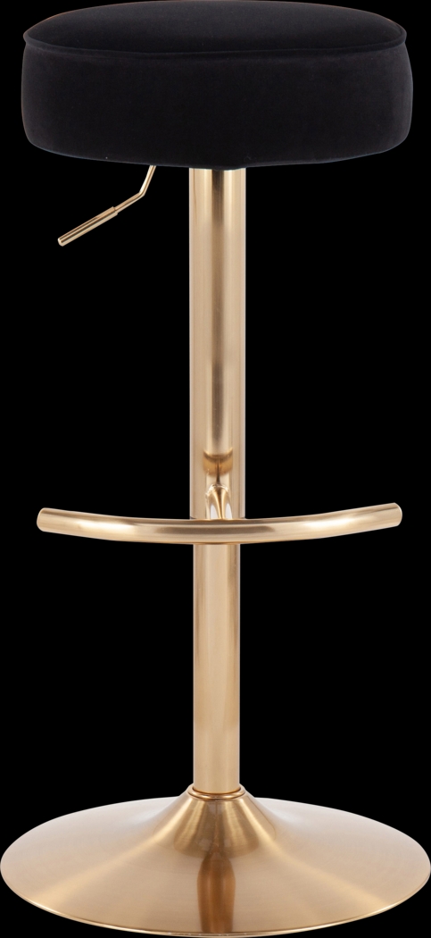 Rutherglen Black Swivel Barstool - Thumbnail - Image 5