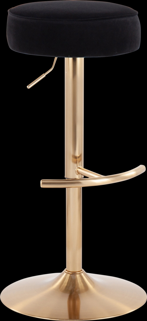 Rutherglen Black Swivel Barstool - Thumbnail - Image 1