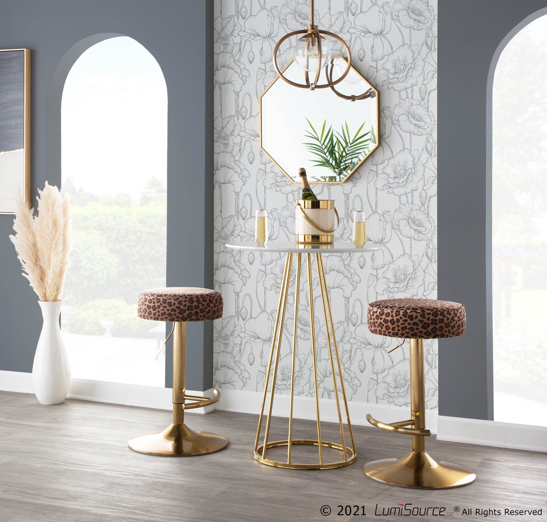 Rutherglen Brown Swivel Barstool - Thumbnail - Image 8