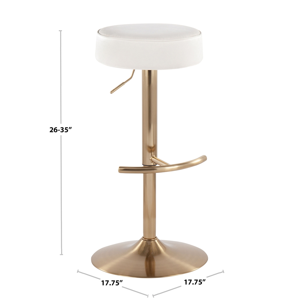 Rutherglen Brown Swivel Barstool - Thumbnail - Image 10