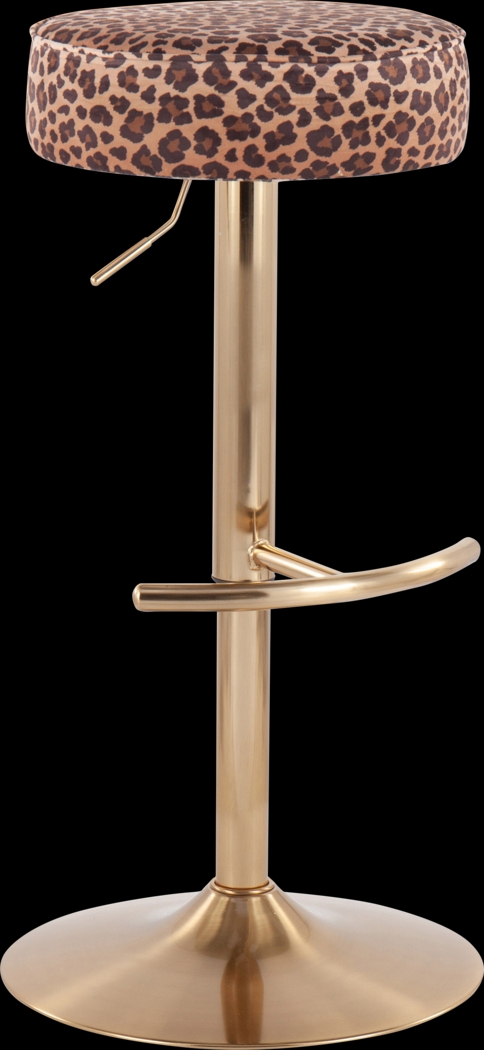 Rutherglen Brown Swivel Barstool - Thumbnail - Image 1