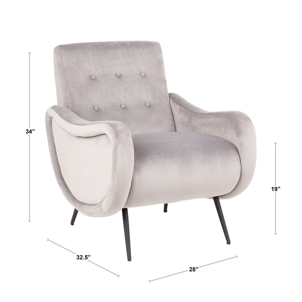 Rutherton Silver Accent Chair - Thumbnail - Image 3